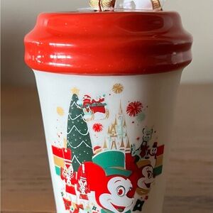 Starbucks Holiday Mug with Red and Green Design